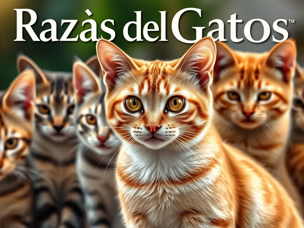 Fotografía realista de gatos en un entorno natural para la revista