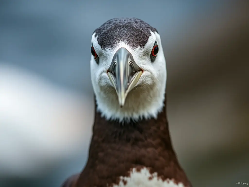 Fotografía realista de un guillemot natural, pulida y detallada