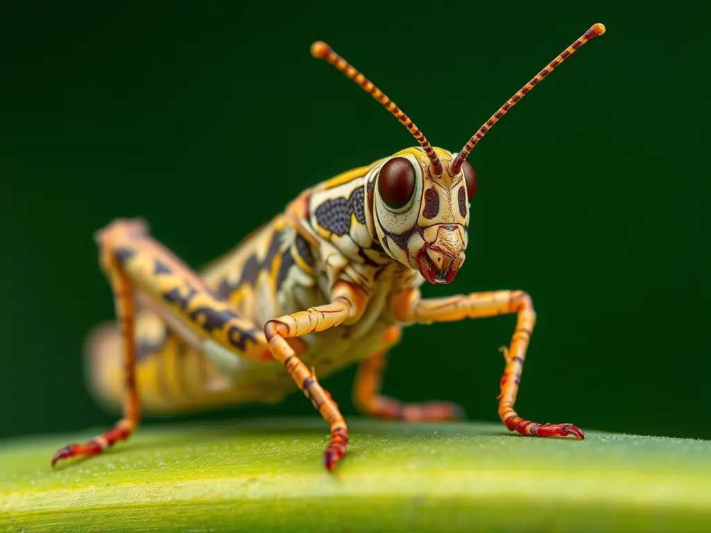 Imagen fotográfica realista y precisa de una grasshoppa