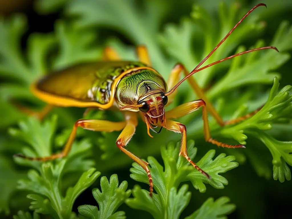 Una imagen de una escarcha verde realista y de alta resolución
