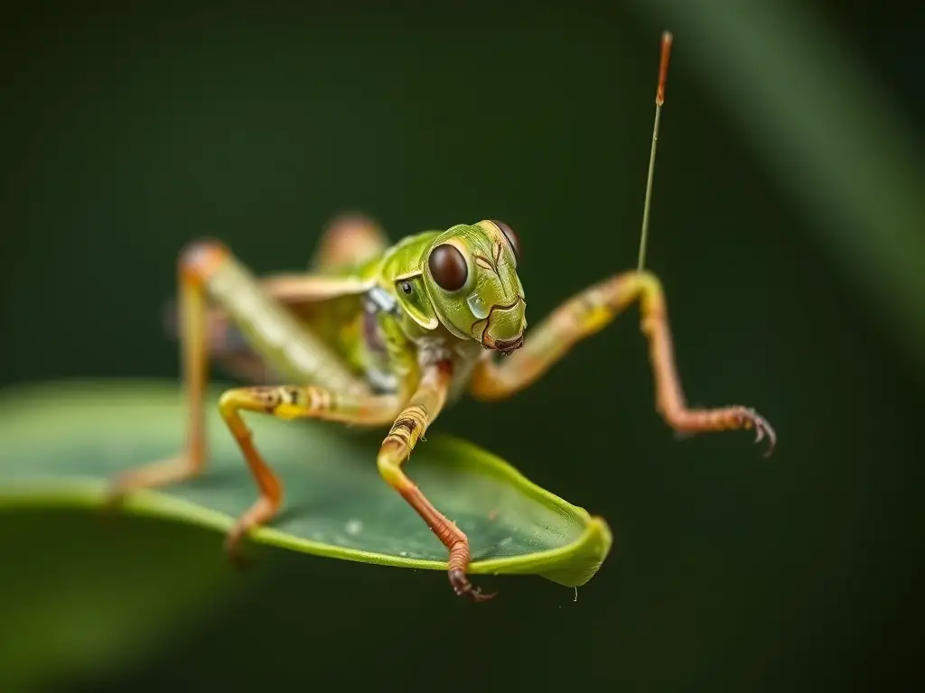 Imagen de un grasshoppa realista