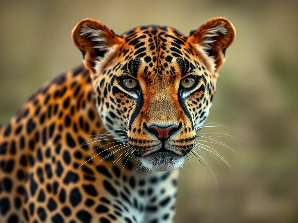 Imagen realista de un leopardo gepard majestuoso en savana