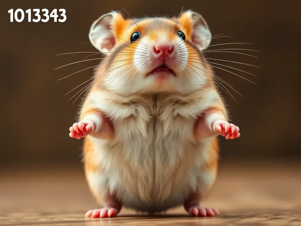 Fotorealistic full-body hamster, comparando sexo y características