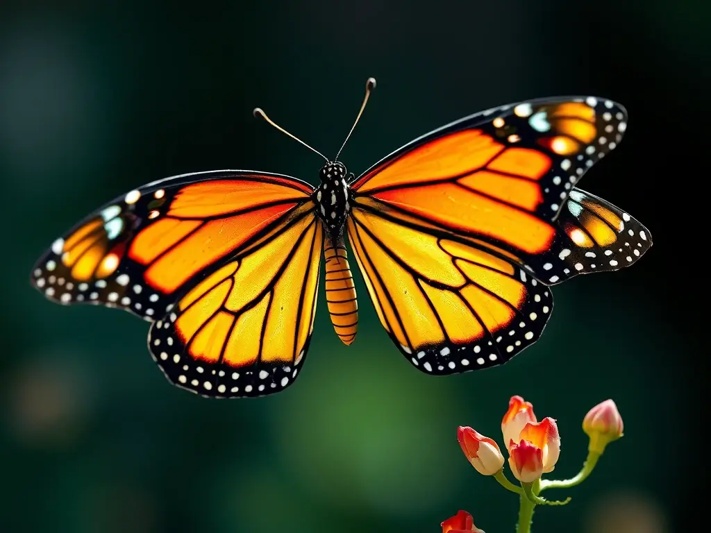 Fotorealista de mariposas y tortugas con detalles exquisitos