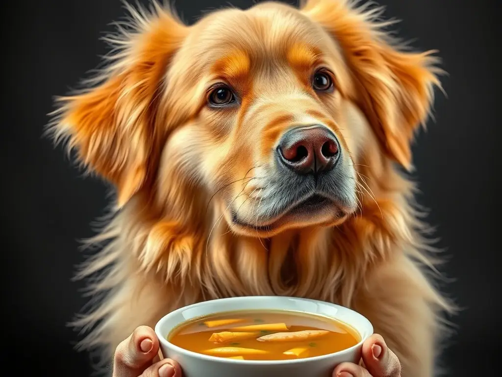 Retrato realístico de Retriever dorado con aspecto majestuoso