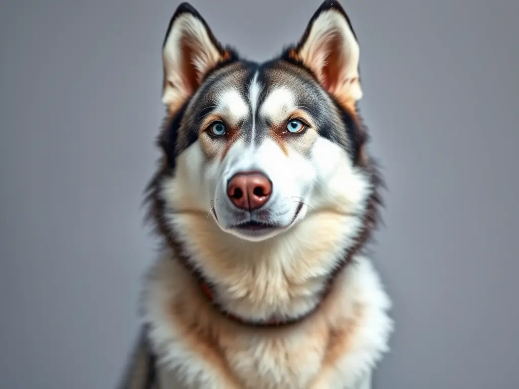 Fotorealistic image of a Siberian Husky, 8K resolution