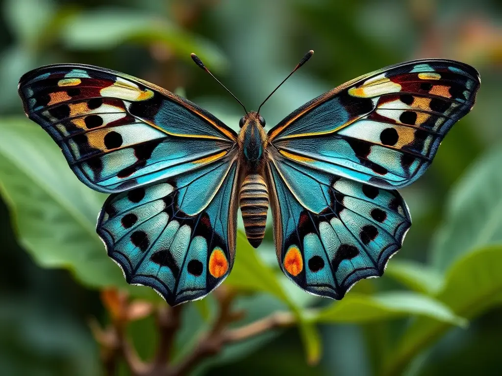 Fotorealista de Megaphragma caribea, con detalle y color