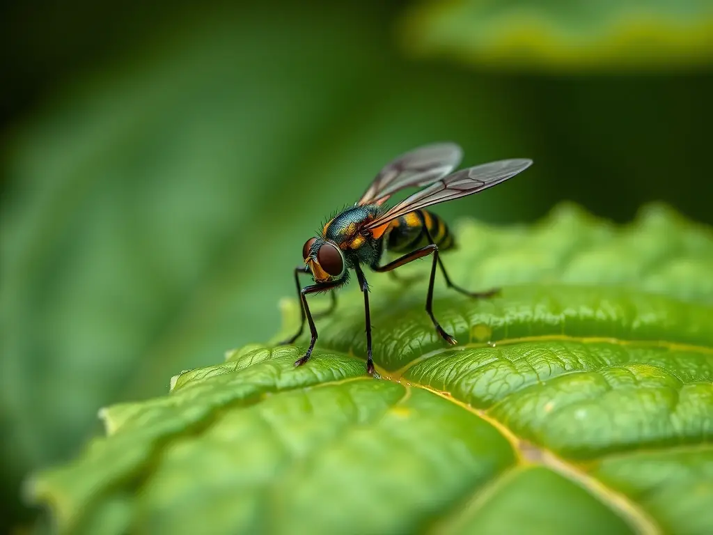 Un retrato de insecto en 8k, con detalle