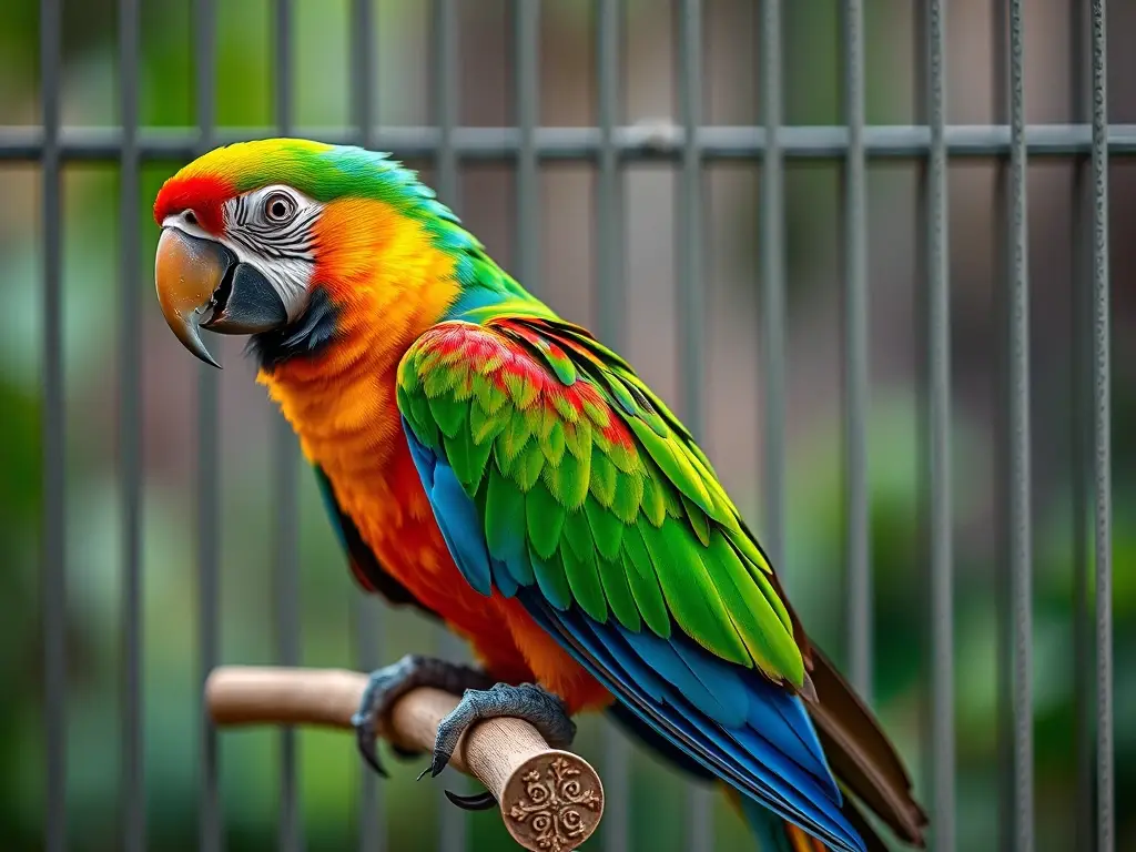 Un pavo real vibrantes y detallado