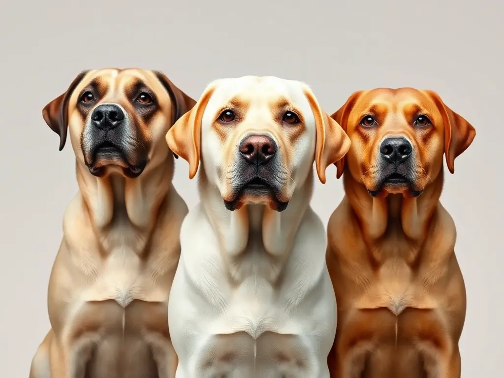 Un retrato de labrador retriever altamente detallado y realista