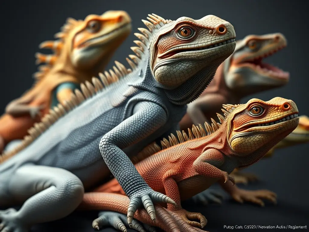 Un retrato realista de los 10 reptiles más grandes del mundo