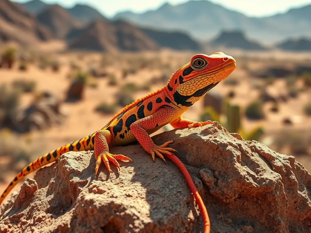 Cercano fotorealista de lagarto venenoso sobre roca