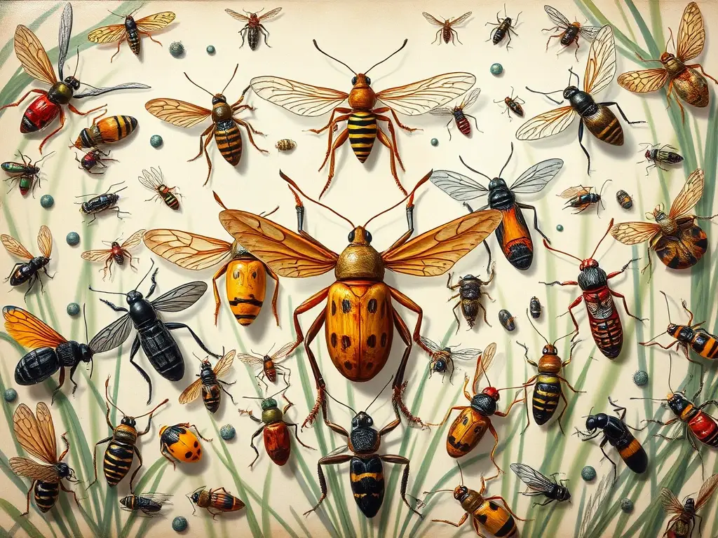 Fotografía realista de libélulas en hábitat