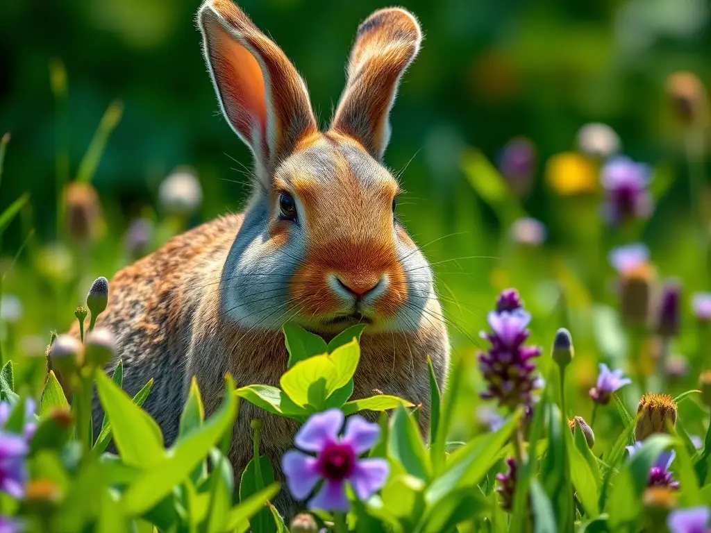 Un retrato de conejo en alta resolución