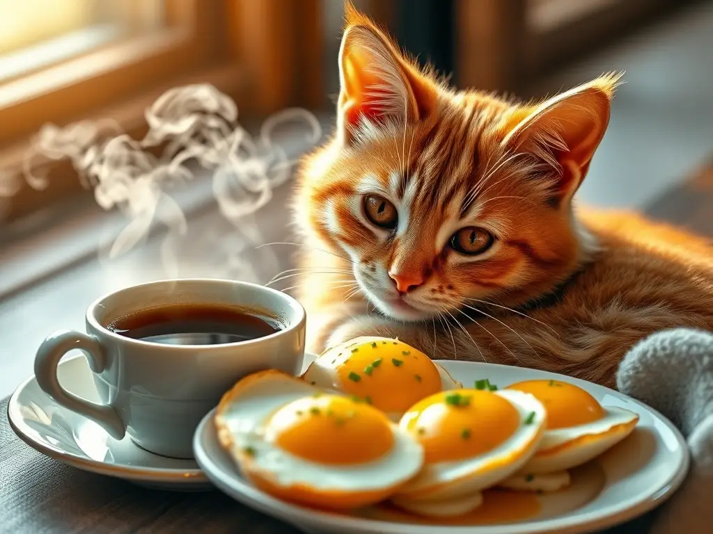 Una hermosa fotorealista de un gato torcido con ojos de caramelo