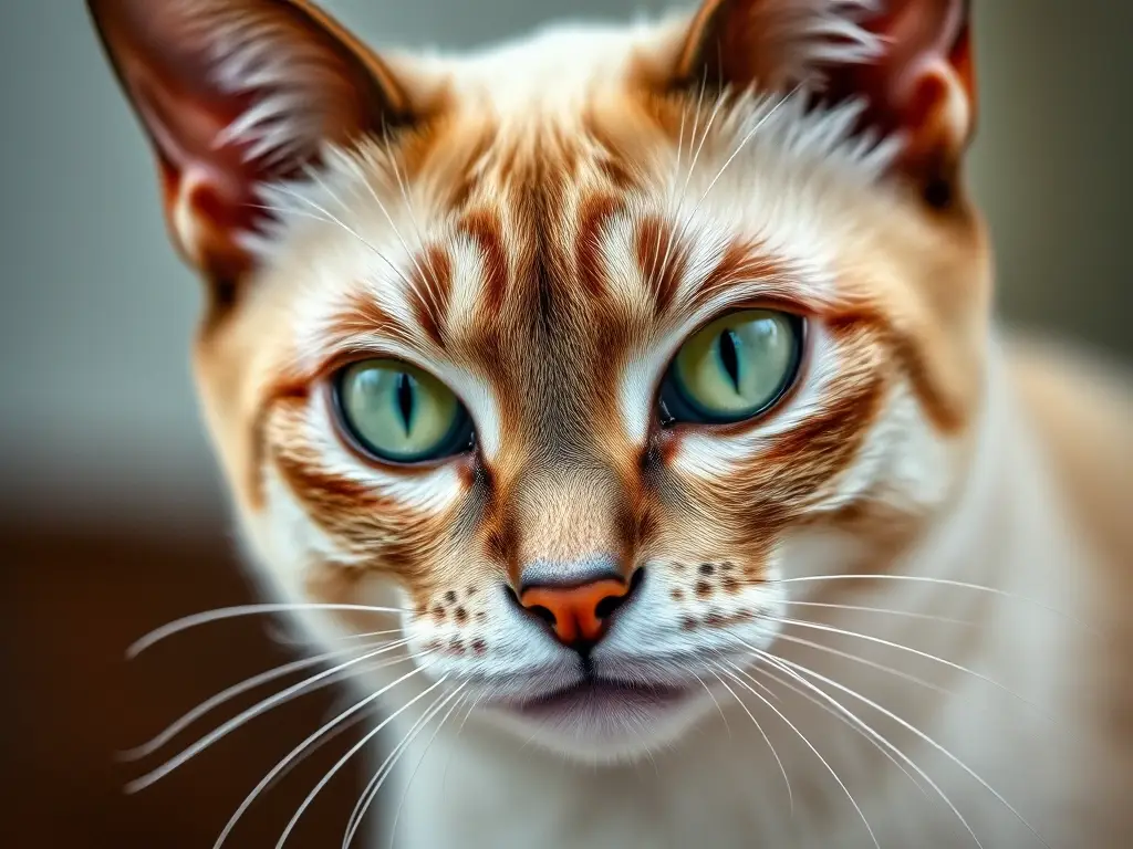 Foto en alta resolución de un gatito siamés majestuoso y elegante