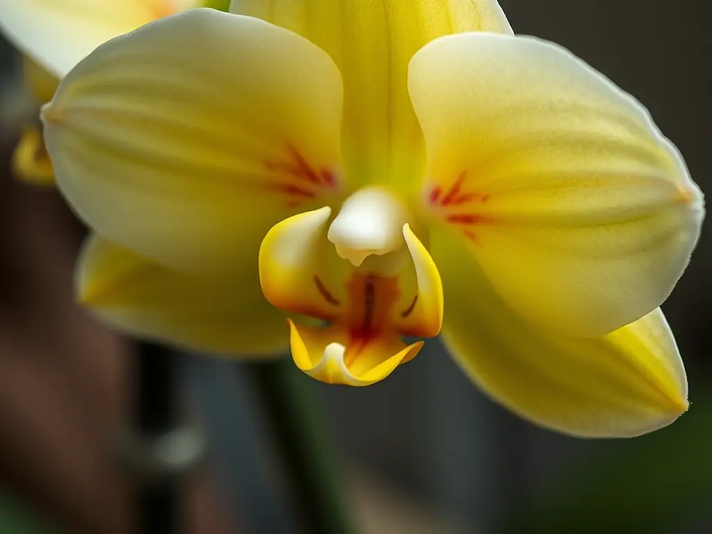 Fotorealistic imagen de orquídea inca peruana con detalle