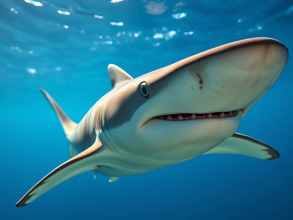 Foto realista de hammerhead con anatomía natural