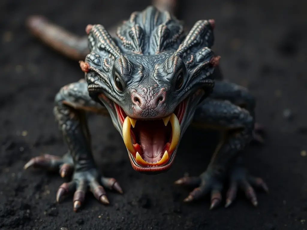 Fotografía realista de una Mantarraya Venenosa precisa y detallada