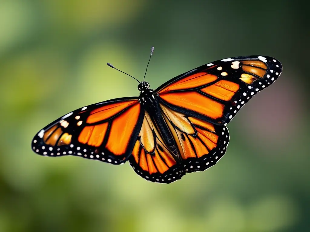 Una mariposa real