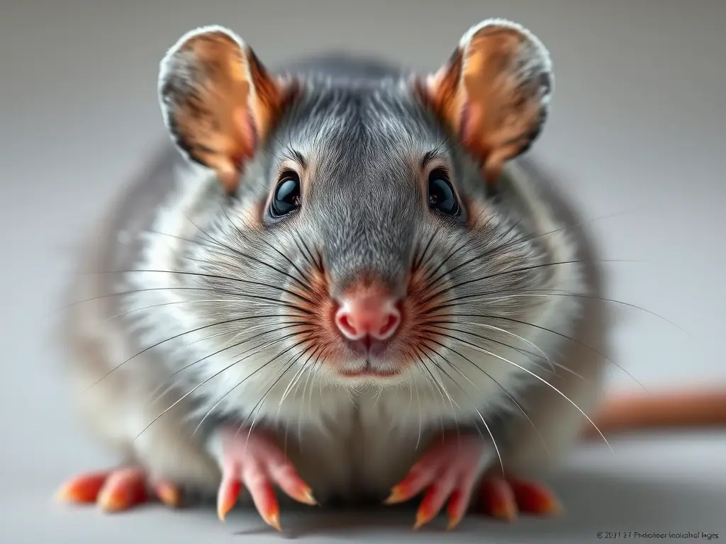 Foto de ratito con ojos expresivos y gran detalle realista