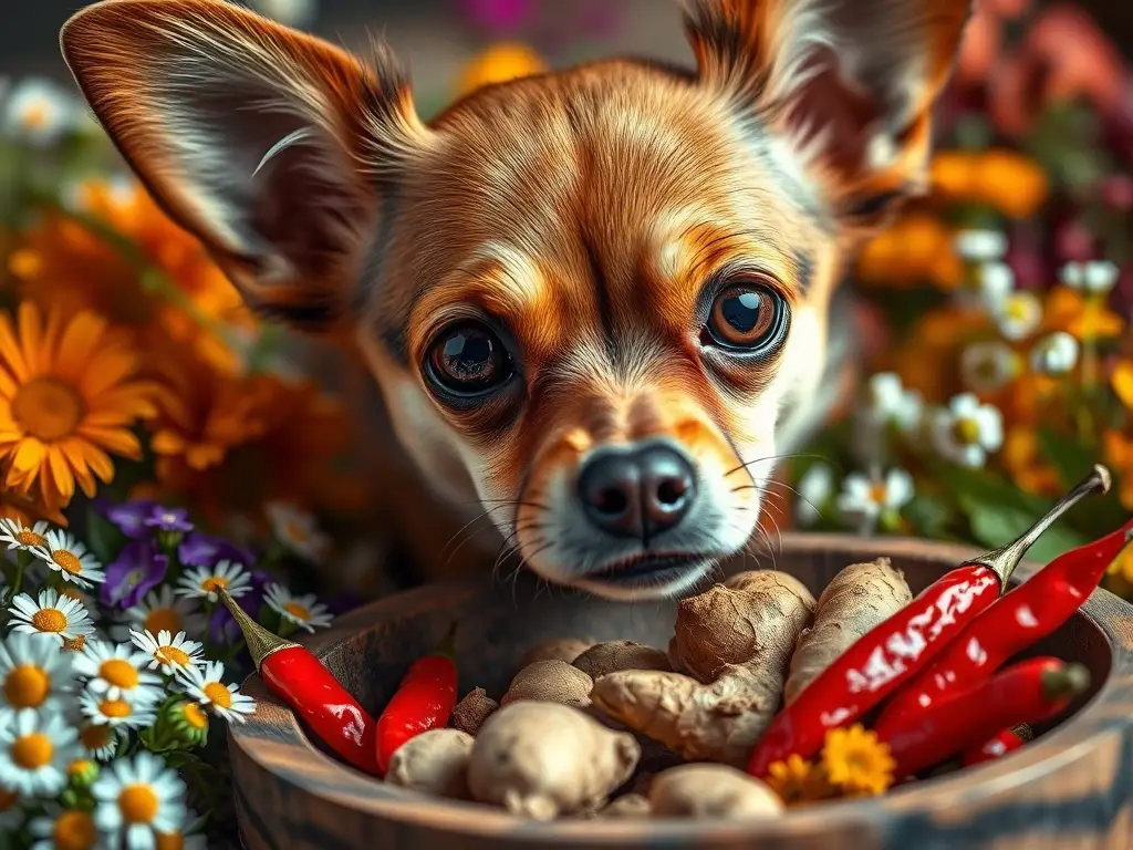 Un chihuahua anxious