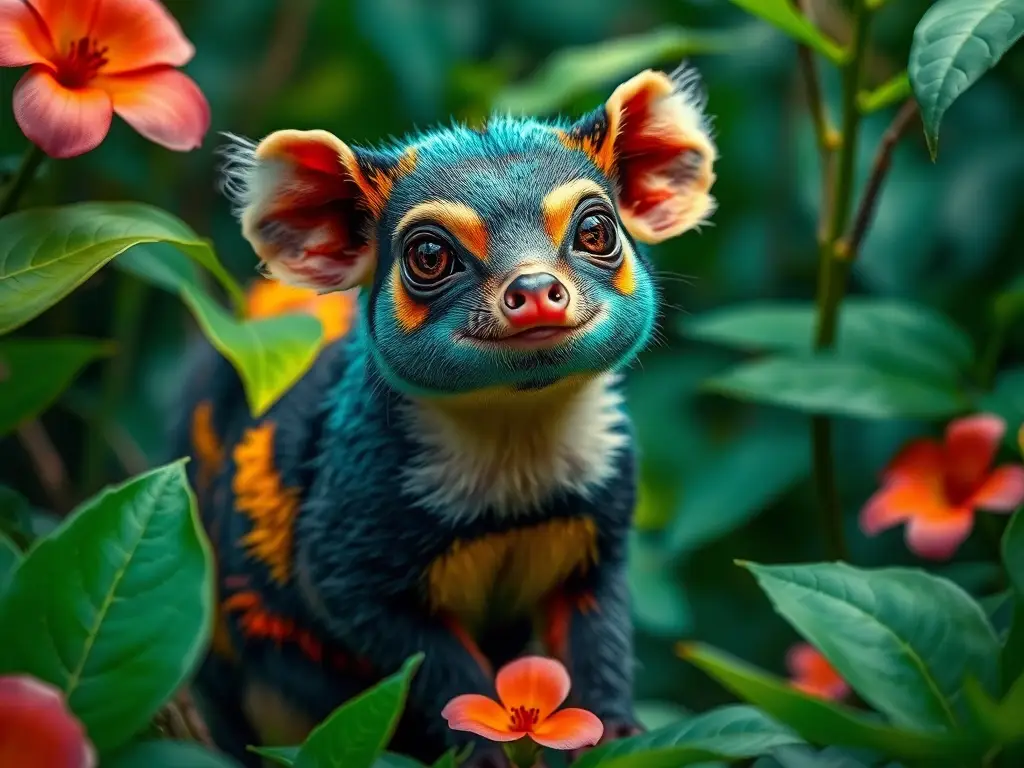 Una obra maestra realista de pig Meade tatuada en un ambiente amazónico