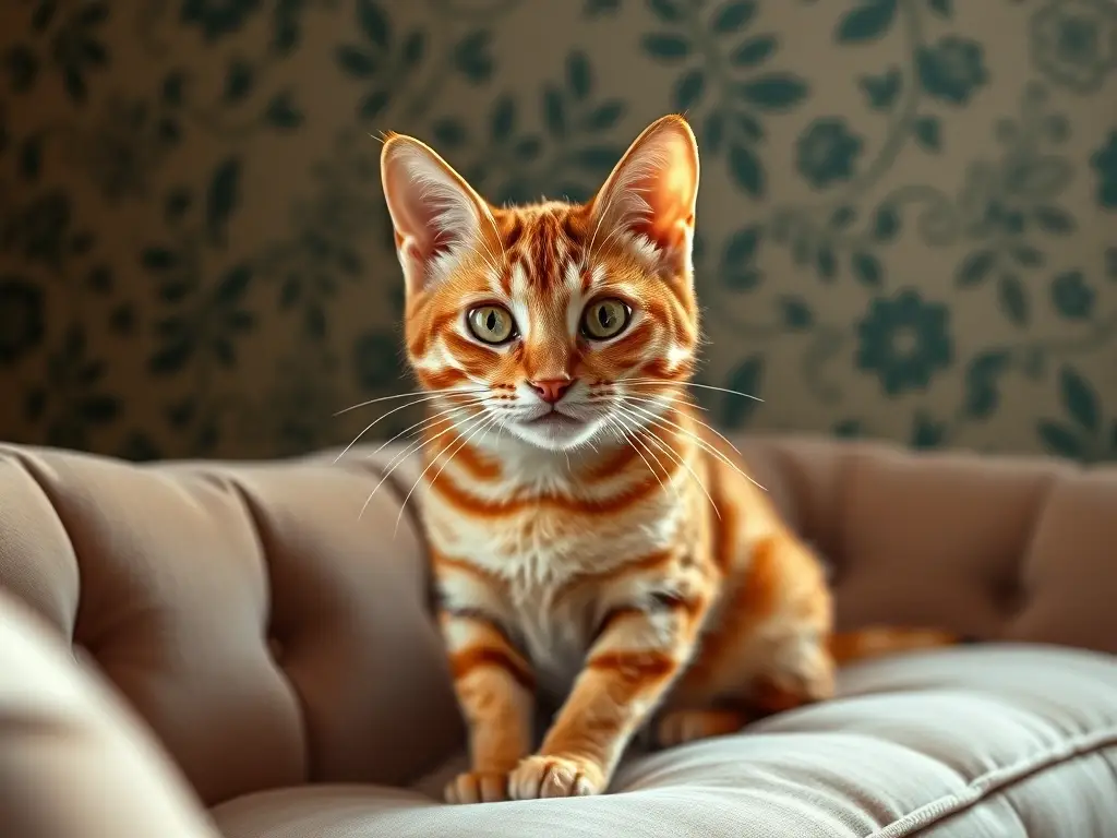 Un retrato de gato tabby con energía y significado