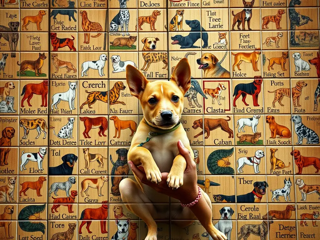 Un mural de cerámica mexicana con 200 razas de perros