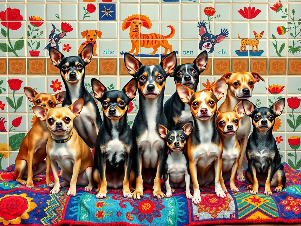 Fotografía realista de razas de Chihuahua con nombres y significados