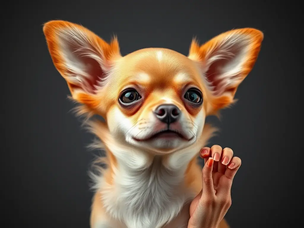 Imagen de un cachorro Chihuahuas realista