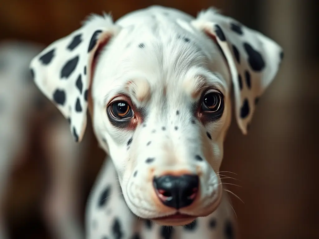 Nuevo retrato realista y íntimo de un cachorro de Dalmatian