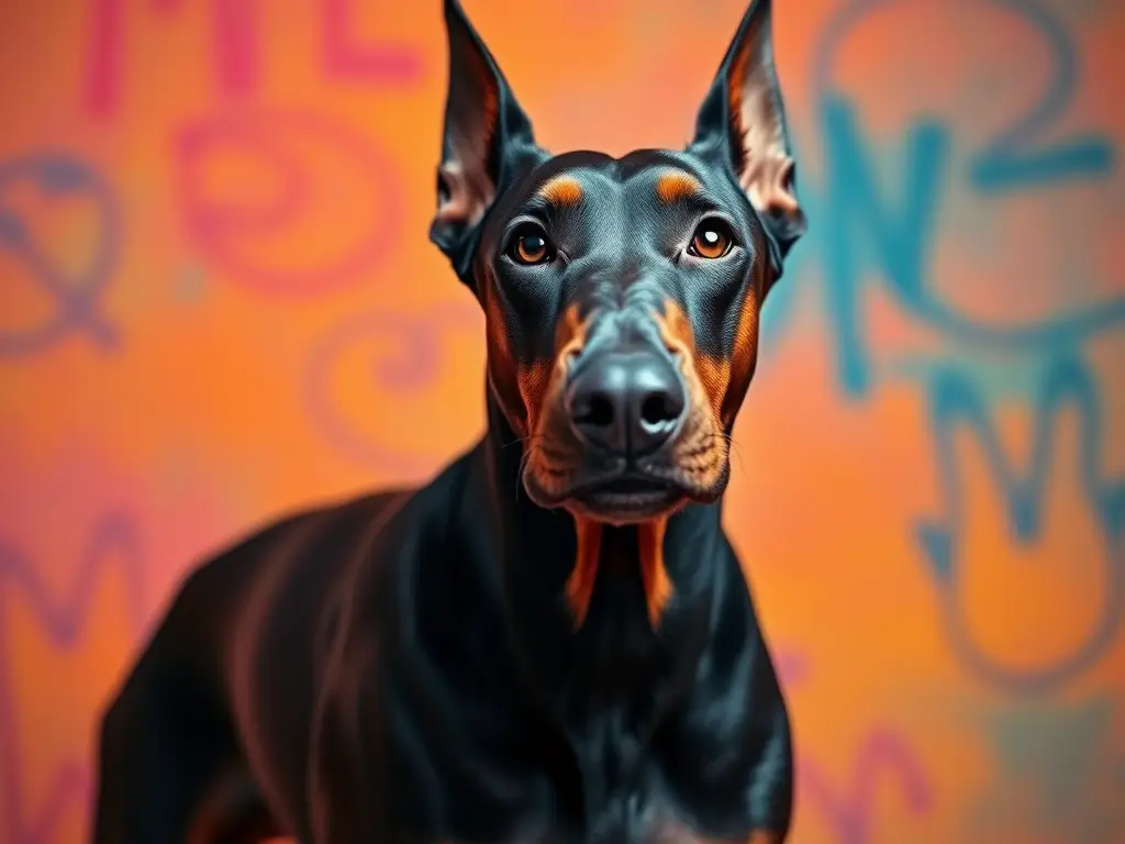 Imagen realista del Doberman Pinscher