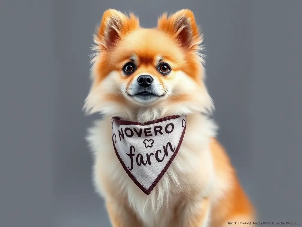Fotorealistic, portada de un artículo: nombres divertidos para Pomerania