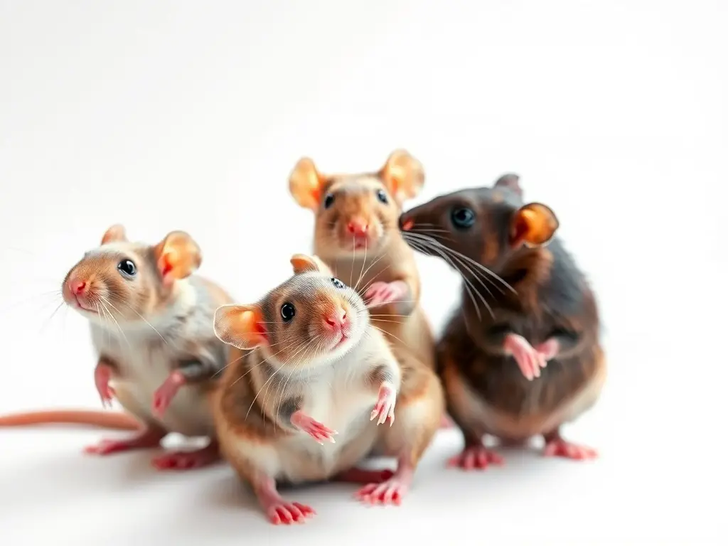 Fotografía realista de ratones con nombres adorables