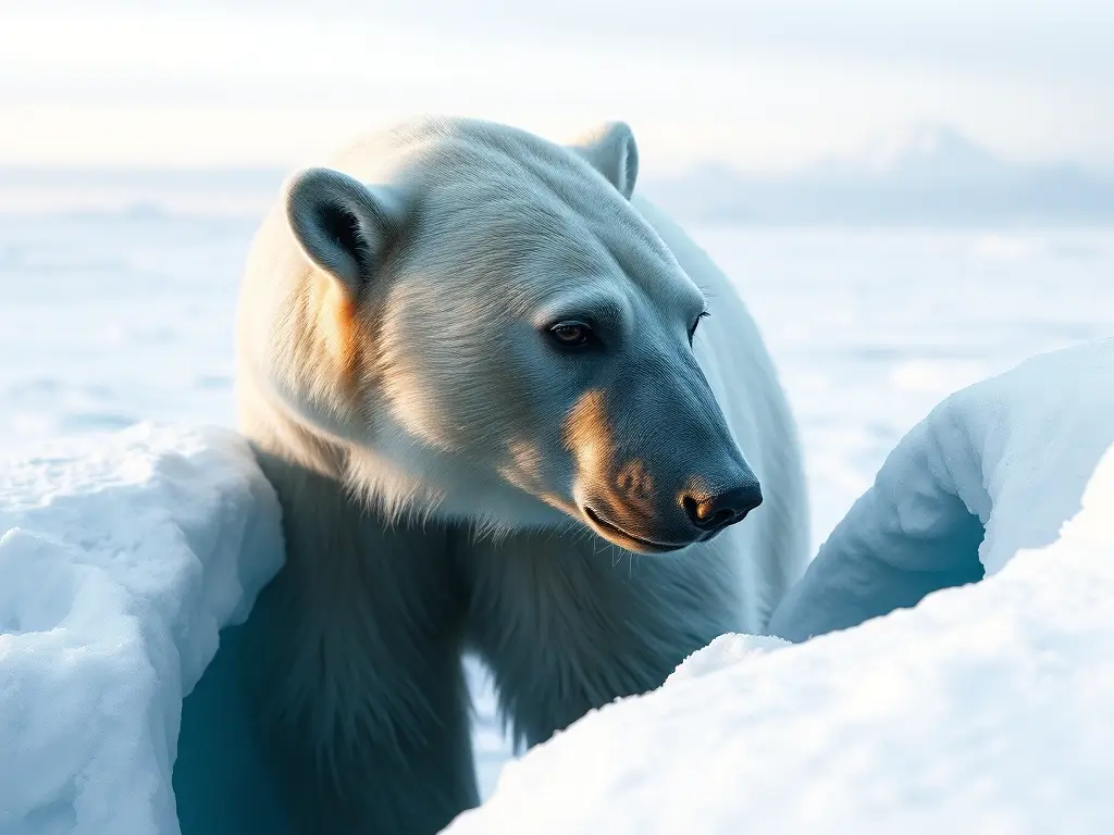 Una polar con mirada profunda