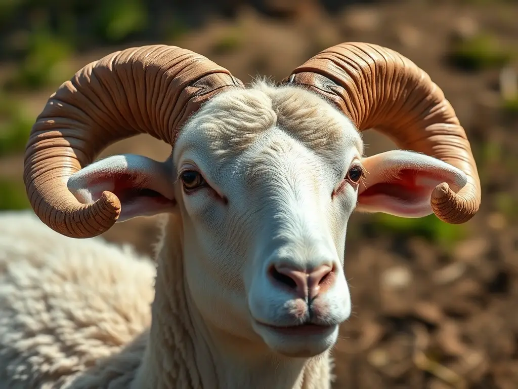 Fotografía realista de cráneos de oveja con detalle exquisito