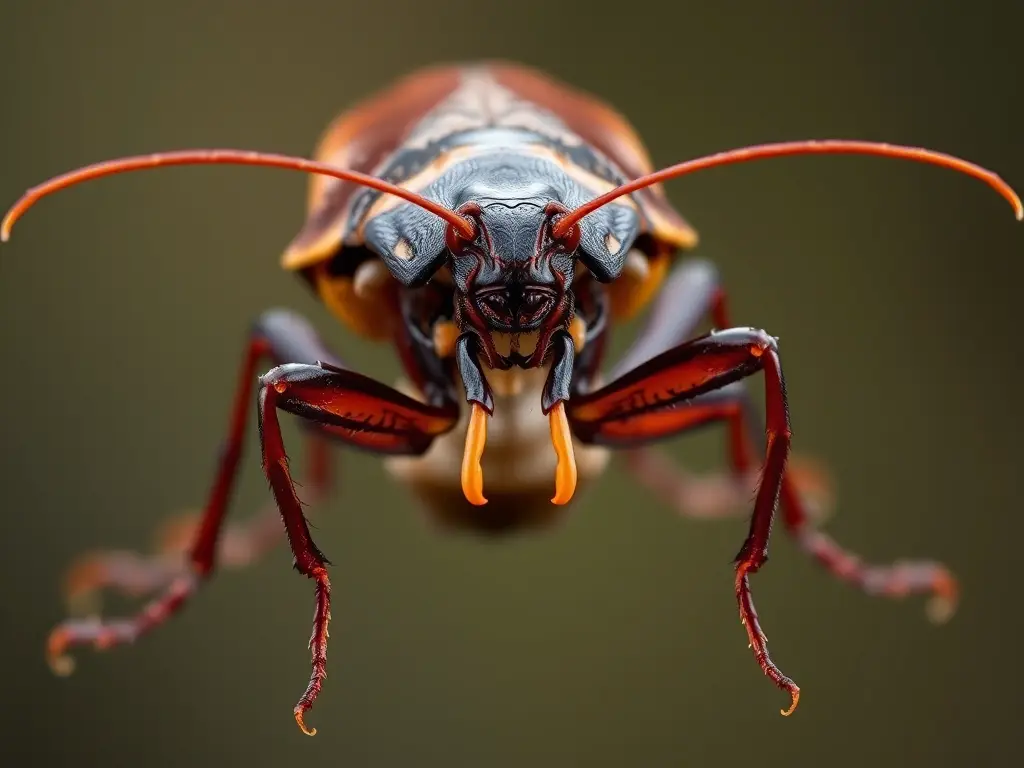 Una fotografía realista y detallada de una hormiga deMadagascar sin exosquele