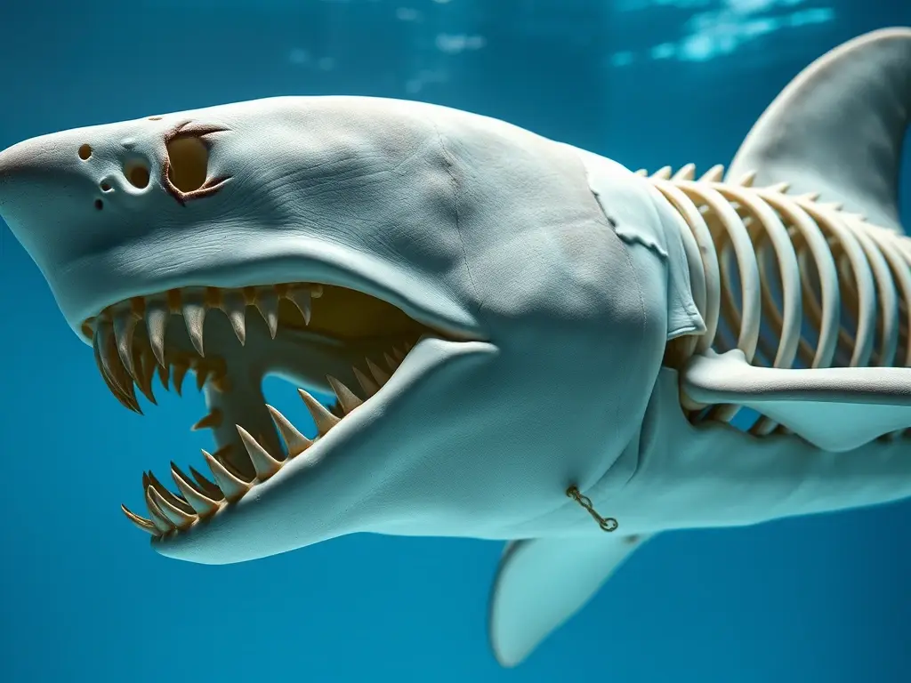 Fotografía realística y detallada de una ballena maullona en su totalidad