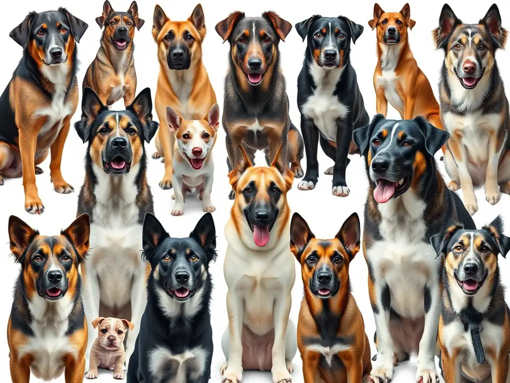 Imagen photorealista del perro Berger des Alpes con variedades detalladas