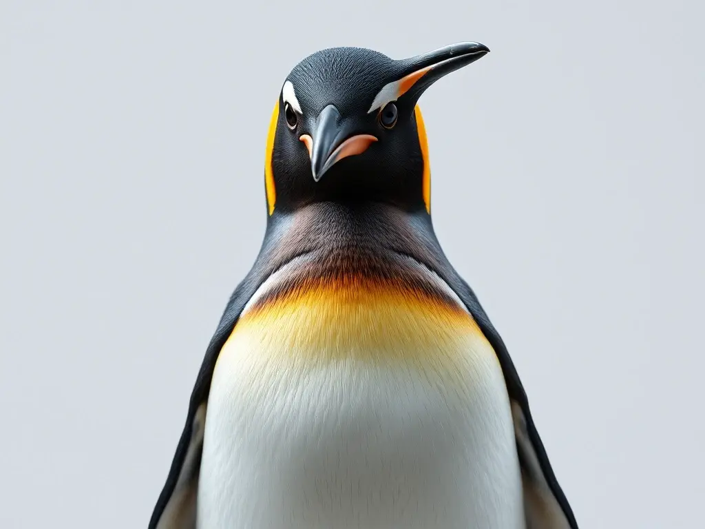 Fotorealista de pato real con plumaje natural y detalles anatomía
