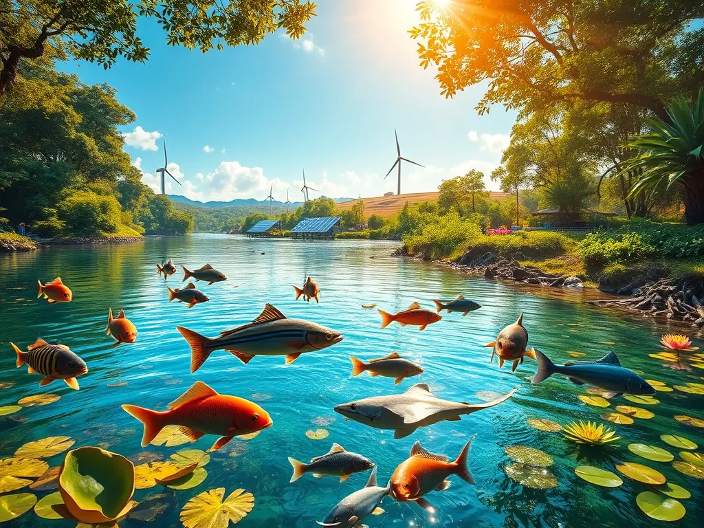 Río selvático, peces amenazados y energía sostenible