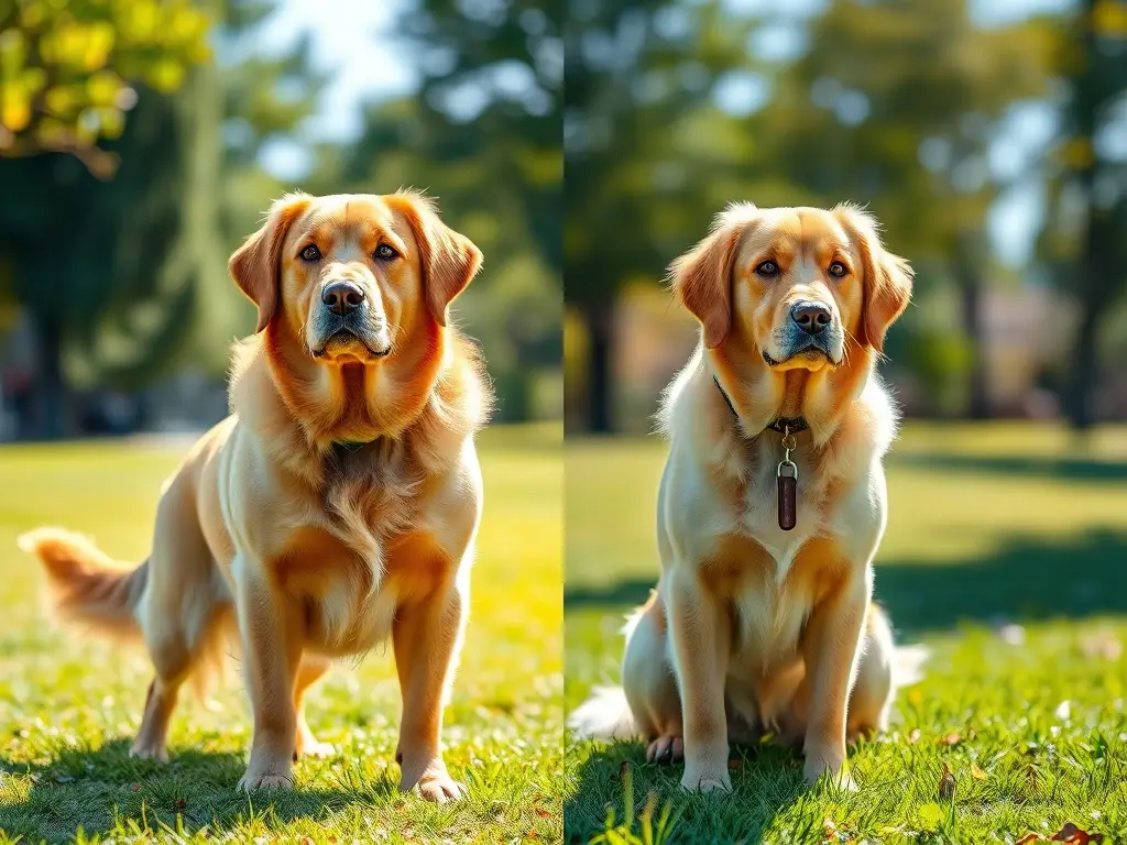 Portada fotorrealista: macho y hembra Golden