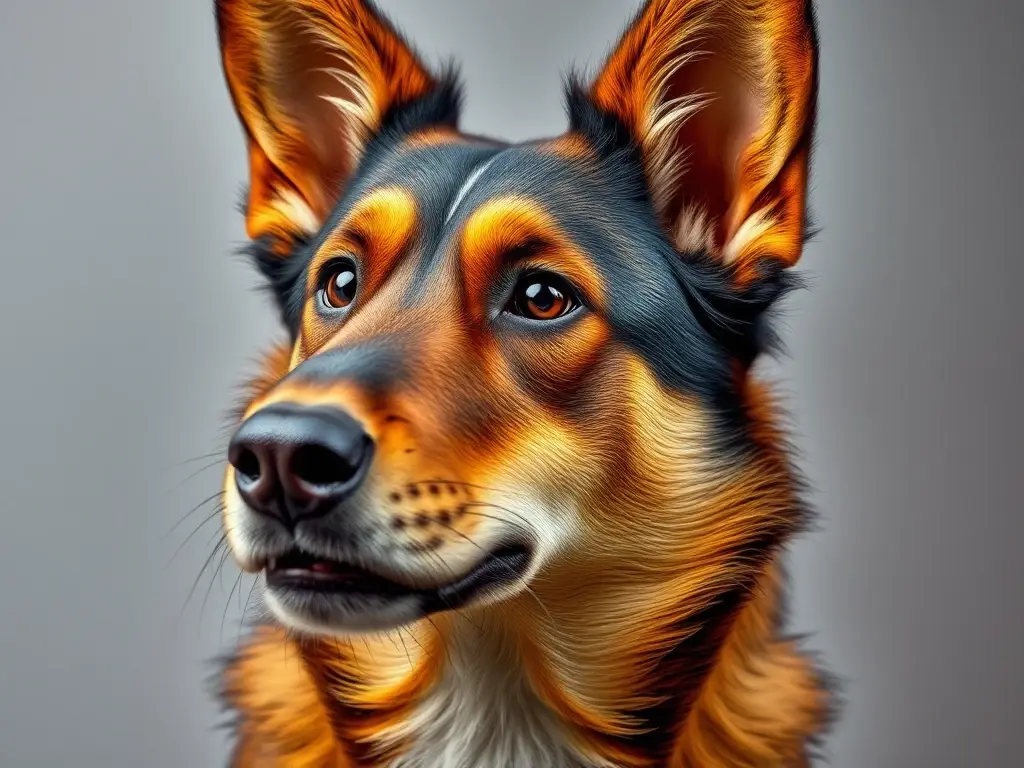 Fotorealistic retrato detallado de un Sociable Boyero
