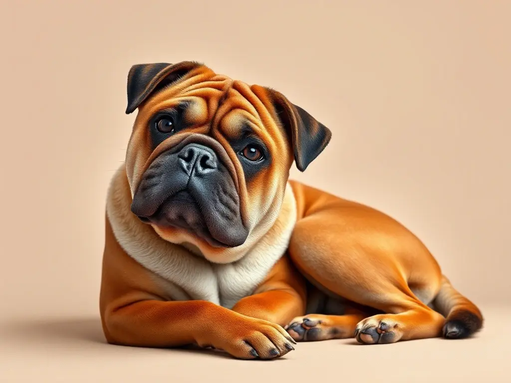 Un retrato realista de perris asiáticos con texturas detalladas