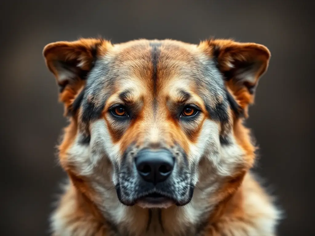Fotorealista de perro de raza poderosa y astuto