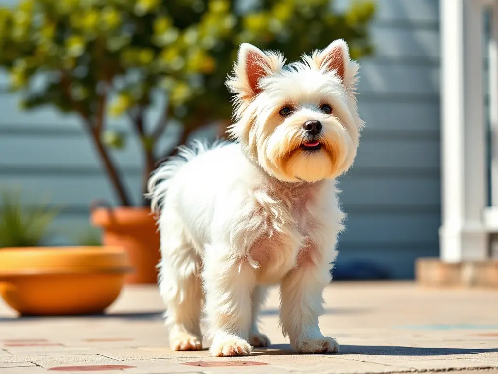Imagen de un Coton de Tulear majestuoso y real