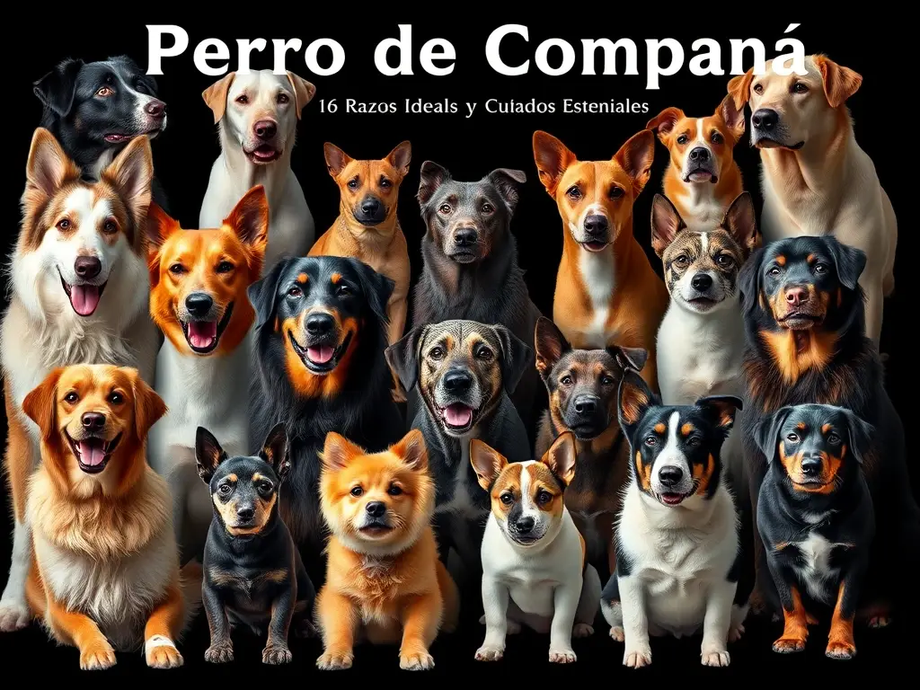 Fotografía realista de 16 razas de Perro de Compañía