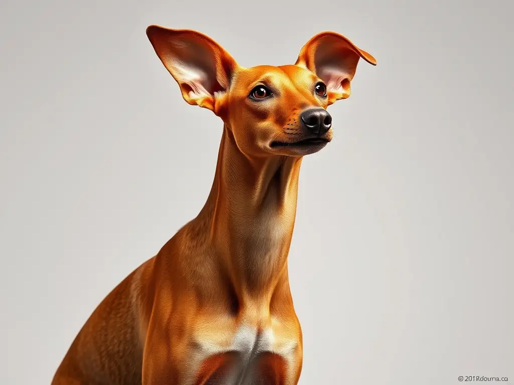 Foto realista de un Podenco Andaluz elegante y preciso