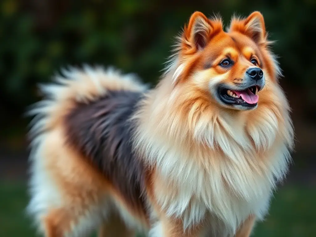 Foto realista y detallada de un Eurasier elegante con características delraza